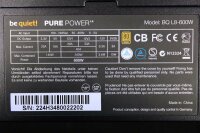 Be Quiet Pure Power L8 600W (BN224) ATX Netzteil 600 Watt...