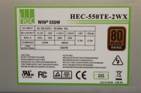 Compucase HEC-550TE-2WX 80 Plus 550W ATX Netzteil 550...