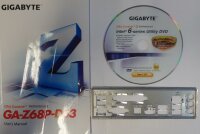 Gigabyte GA-Z68P-DS3 Handbuch - Blende - Treiber CD   #28350