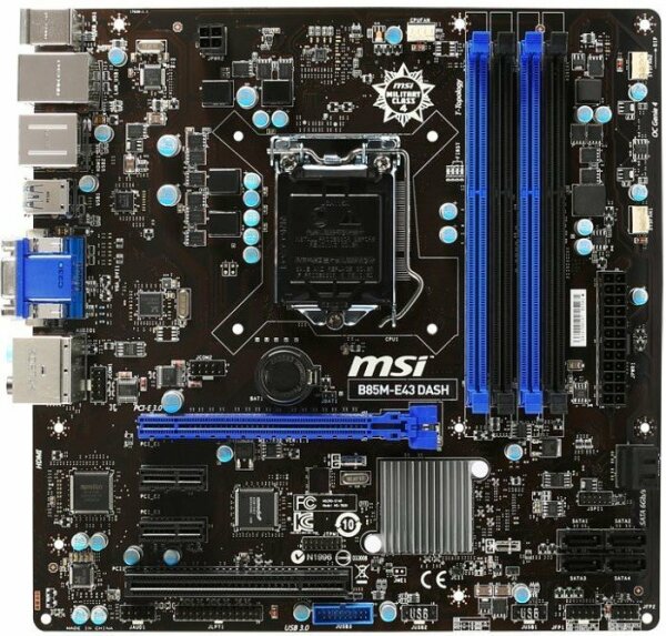 MSI B85M-E43 DASH MS-7830 Intel B85 Micro-ATX Sockel 1150   #110797