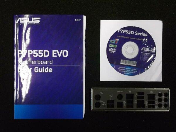 ASUS P7P55D EVO Handbuch - Blende - Treiber CD   #33743