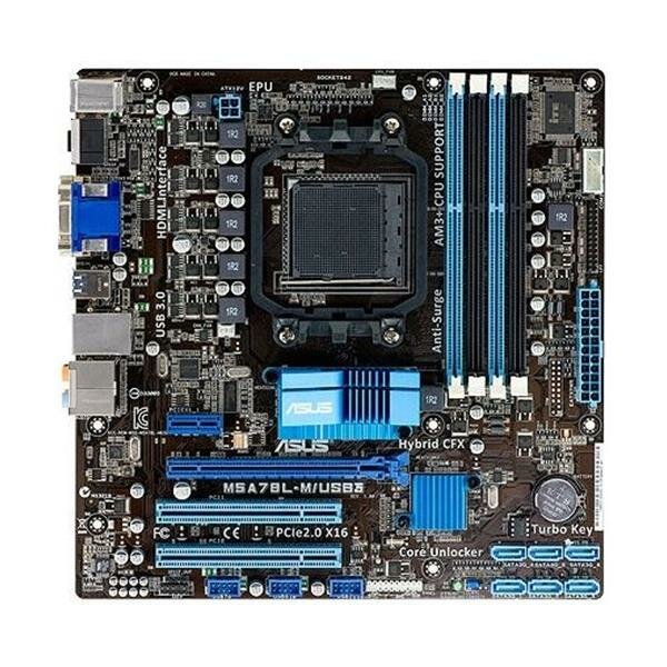 ASUS M5A78L-M/USB3 AMD 760G Mainboard Micro ATX Sockel AM3+   #30672