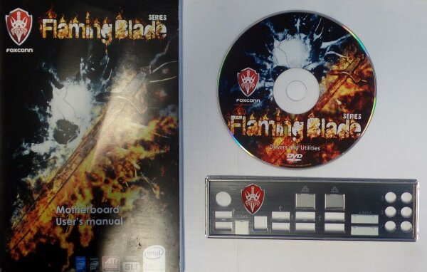 Foxconn Flaming Blade GTI Handbuch - Blende - Treiber CD   #36567