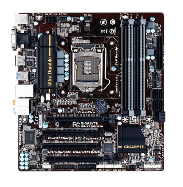 Gigabyte GA-Z87M-D3H Rev.1.0 Z87 Mainboard Micro ATX Sockel 1150   #34017