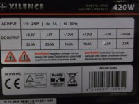 Xilence RedWing Series 420W XP420 ATX Netzteil 420 Watt...