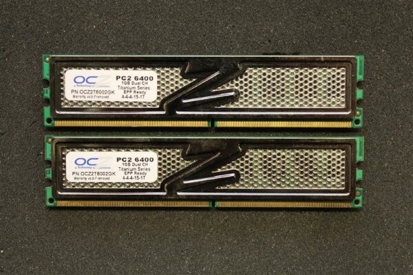 OCZ Titanium Edition 2 GB (2x1GB) OCZ2T8002GK 240pin DDR2-800 PC2-6400   #39909