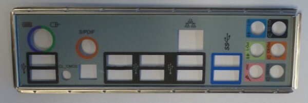 MSI 990XA-GD55 MS-7640 Ver. 4.0 Blende - Slotblech - IO Shield      #29416