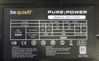 Be Quiet Pure Power L7 350W (BN104) ATX Netzteil 350 Watt...