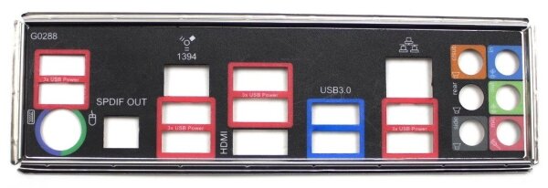 Gigabyte GA-Z68XP-UD3P - Blende - Slotblech - IO Shield   #110321
