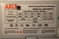 ARLT DSA500S-C 500 Watt ATX Netzteil 80 Plus 500 W 80+...