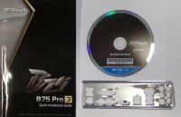 ASRock B75 Pro3 - Handbuch - Blende - Treiber CD   #129015