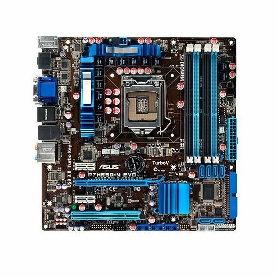 ASUS P7H55D-M EVO Intel H55 Mainboard Micro ATX Sockel 1156   #35836
