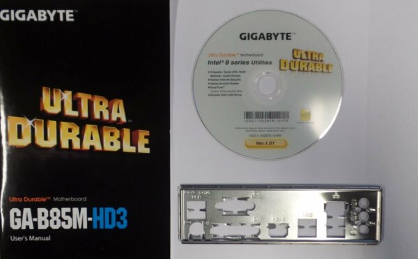 Gigabyte GA-B85M-HD3 - Handbuch - Blende - Treiber CD   #127740