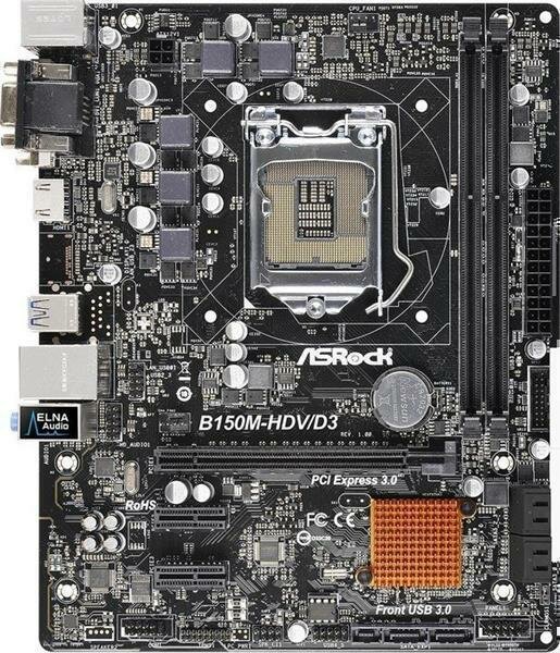 ASRock B150M-HDV/D3 Intel B150 Mainboard Micro ATX Sockel 1151   #140248