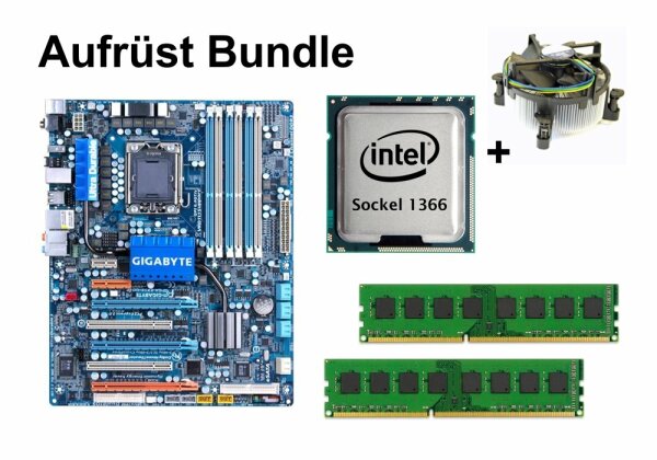 Aufrüst Bundle - Gigabyte EX58-UD4P + Intel Core i7-980X + 12GB RAM #140800