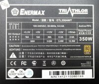 Enermax Triathlor 350W (ETL350AWT) 350 Watt ATX Netzteil 80+ Bronze   #141123