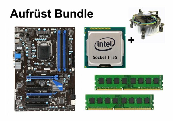 Aufrüst Bundle - MSI Z68A-G43 + Intel Celeron G1630 + 32GB RAM #143009