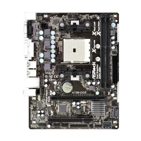 ASRock A75M-DGS Rev.1.0 AMD A75 FCH Mainboard Micro ATX Sockel FM1   #153636