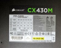 Corsair CX430M 430W (75-002016) ATX Netzteil 430 Watt 80+...