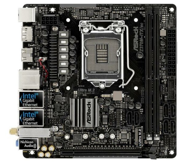 ASRock Z370M-ITX/ac Intel Z370 Mainboard Mini ITX Sockel 1151   #153868