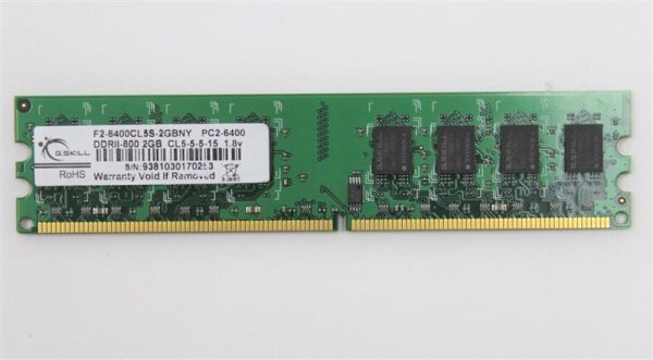 G.Skill 2 GB (1x2GB) F2-6400CL5S-2GBNY 240pin DDR2-800 PC2-6400   #154732