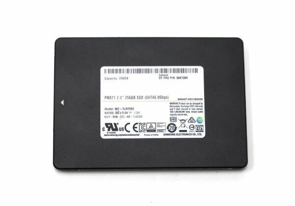 Samsung PM871 7LN2560 256 GB 2.5 Zoll SATA-III 6Gb/s SSD  #154750