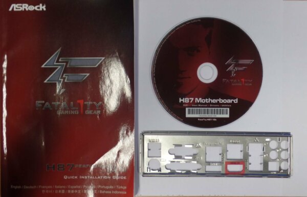 ASRock Fatal1ty H87 Performance - Handbuch - Blende - Treiber CD   #156470