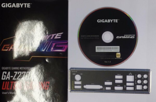 Gigabyte GA-Z270X-Ultra Gaming - Handbuch - Blende - Treiber CD   #156498