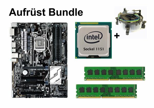 Aufrüst Bundle - ASUS Prime H270-Pro + Intel Core i3-6300 + 4GB RAM #155467