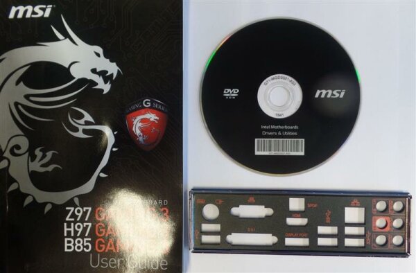 MSI Z97 Gaming 3 MS-7918 Ver.1.0 - Handbuch - Blende - Treiber CD   #156732