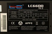 LC-Power LC6600 V2.2 Super Silent Black 600W ATX Netzteil...