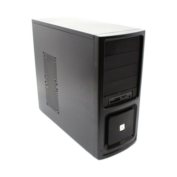 Revoltec Fifty ATX PC Gehäuse MidiTower USB 2.0 gedämmt schwarz   #300626