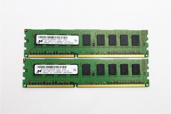 Micron 2 GB (2x1GB) ECC MT9JSF12872AZ-1G4F1 unbuffered PC3-10600   #300642