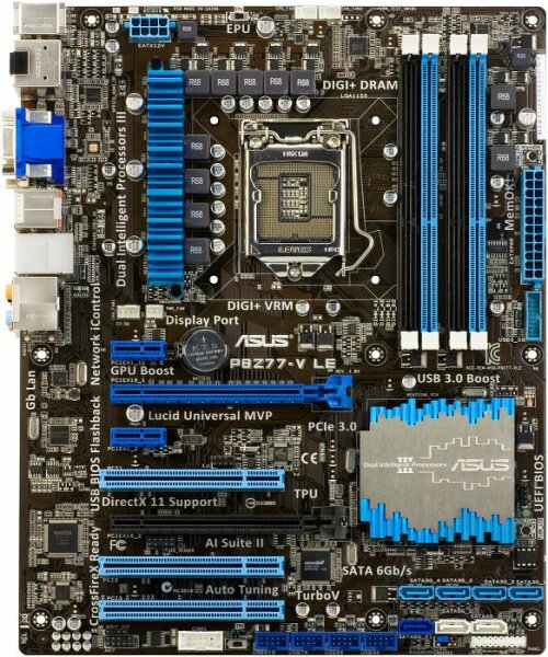 ASUS P8Z77-V LE Rev.1.03 Intel Z77 Mainboard ATX Socket 1155  #300665