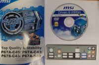 MSI P67A-C43 (B3) - Handbuch - Blende - Treiber CD   #300806