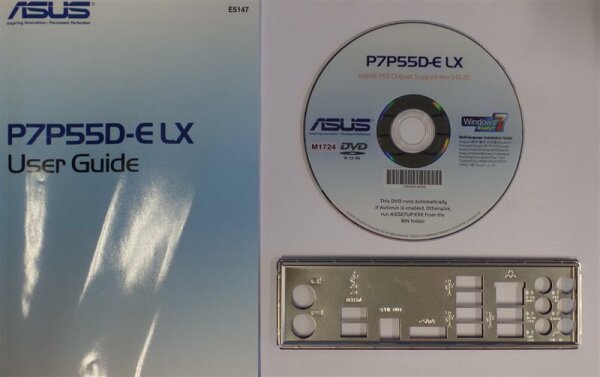 ASUS P7P55D-E LX - Manual - Blende - Driver CD   #300807