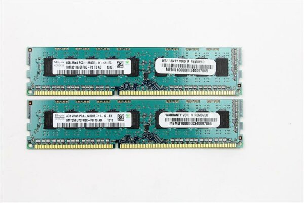 Hynix 8 GB (2x4GB) HMT351U7CFR8C-PB DDR3-1600 PC3-12800 unbuffered ECC   #301191