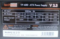 Techsolo TP-600 ATX Netzteil 600 Watt #301218
