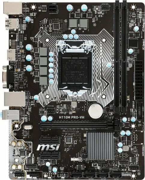 MSI H110M Pro-VH MS-7996 Intel H110 Mainboard Micro ATX Sockel 1151 #301383