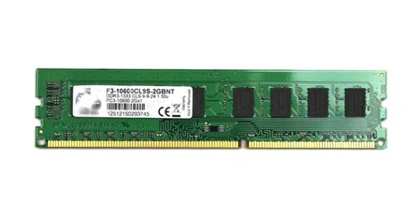 G.SKILL 2 GB (1x2GB) F3-10600CL9S-2GBNT DDR3-1333 PC3-10667   #301462