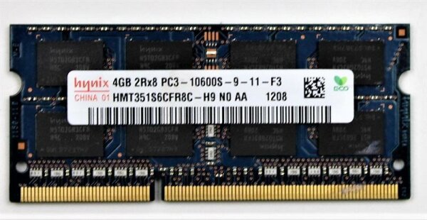 Hynix 4 GB (1x4GB) HMT351S6CFR8C-H9 DDR3-1333 PC3-10600S SODIMM   #301474