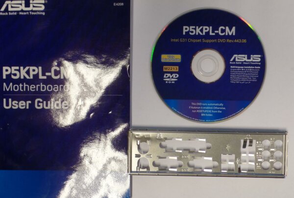 ASUS P5KPL-CM - Handbuch - Blende - Treiber CD   #301602
