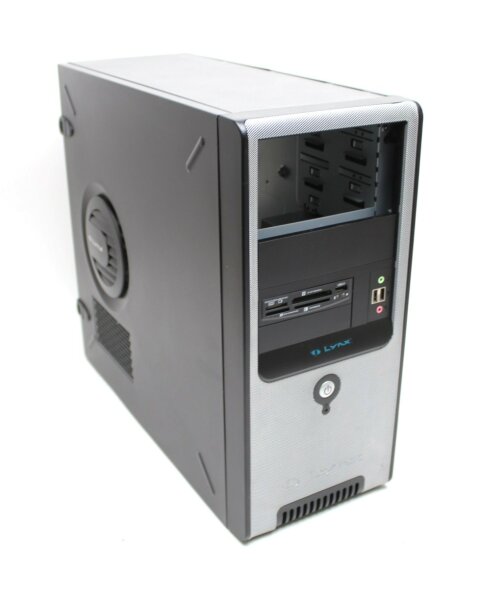 Lynx ATX PC Gehäuse MidiTower USB 2.0 Kartenleser schwarz   #301773