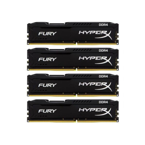 Kingston HyperX Fury 64 GB (4x16GB) HX421C14FBK4/64 DDR4-2133 PC4-17000 #301794