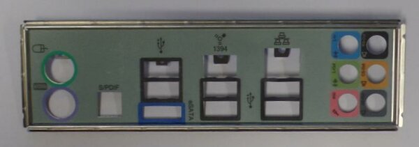 MSI X58 Pro-E MS-7522 Rev.3.1 - Blende - Slotblech - I/O Shield   #301806