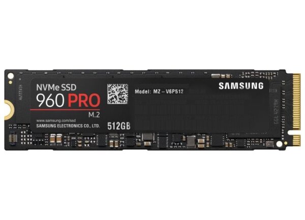 Samsung SSD 960 PRO 512 GB M.2 2280 M-Key NVMe 1.2 MZ-V6P512 SSD #301883
