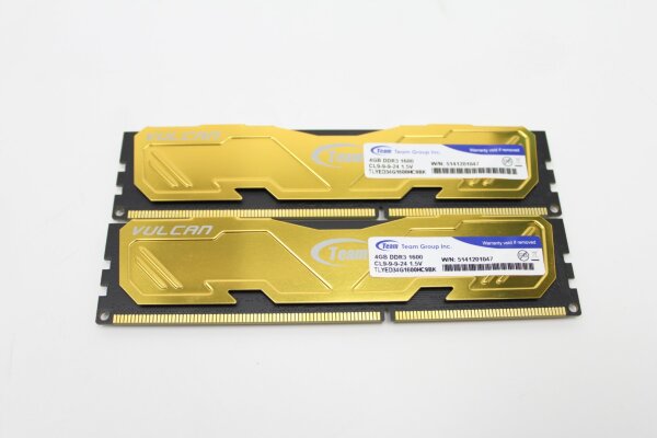 TeamGroup Vulcan gold 8 GB (2x4GB) TLYED34G1600HC9BK DDR3-1600 PC3-12800   #301986