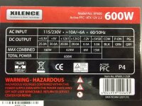 Xilence XP600 2.2 ATX Netzteil 600 Watt   #302196