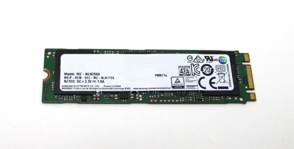 Samsung PM871a 256 GB M.2 2280 SSD MZ-NLN256A   #302251