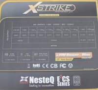 Nesteq X-Strike ECS XS-850 ATX Netzteil 850 Watt...